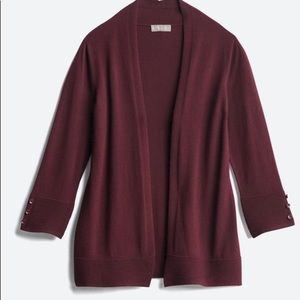 Super Soft Plum/Burgundy Cardiagan—Evolution by Cyrus